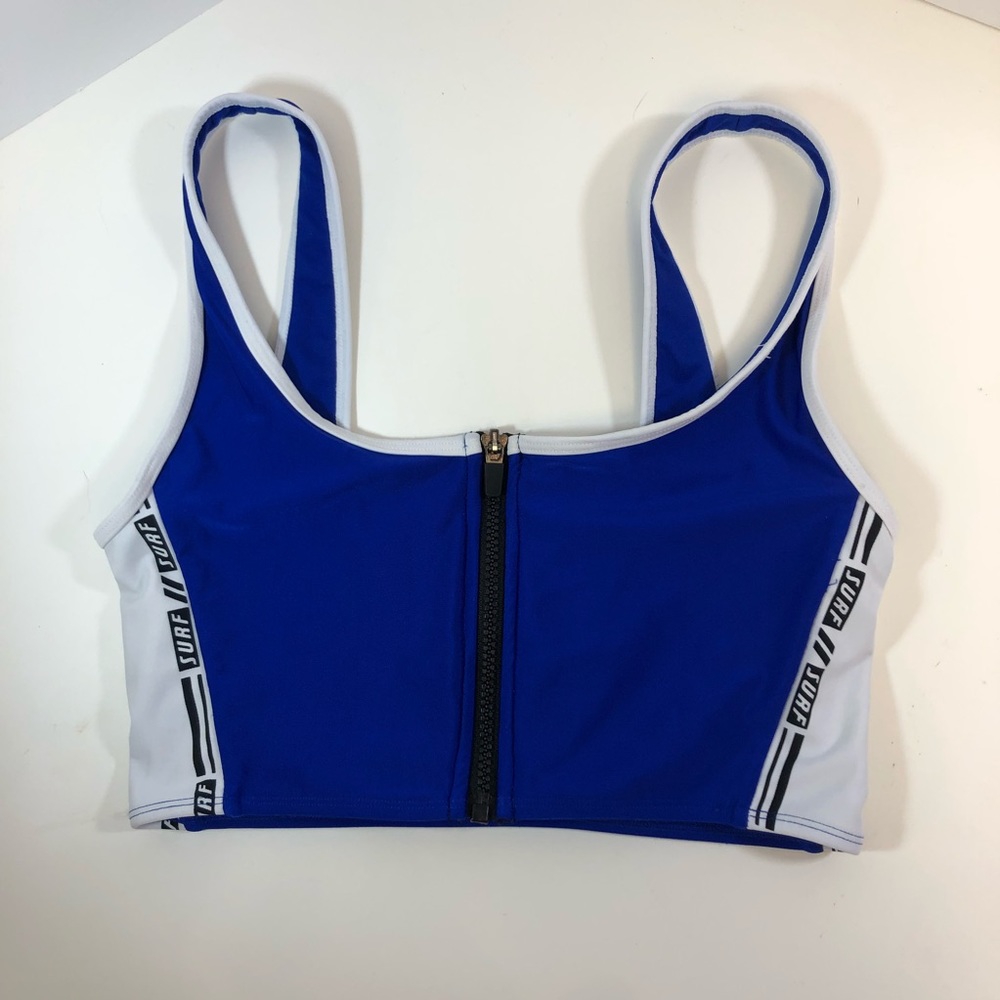 Surf Women Sport front zip bra ,sz medium